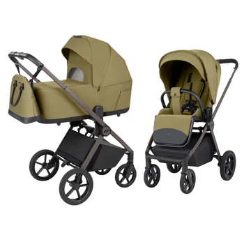 Mózessel összecsukható 2 in 1 babakocsi Carrello Ultra F Clover green