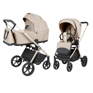 Mózessel összecsukható 2 in 1 babakocsi Carrello Ultra F Polar Beige