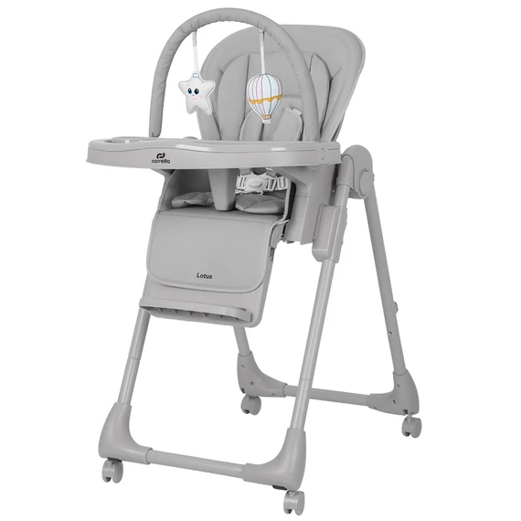 Carrello Lotus műanyag etetőszék Alba Grey