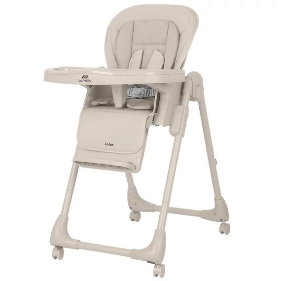 Carrello Lotus műanyag etetőszék Dune Beige