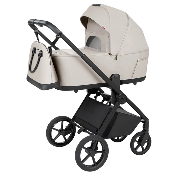 Mózessel összecsukható 2 in 1 babakocsi Carrello Ultra F Milk Grey