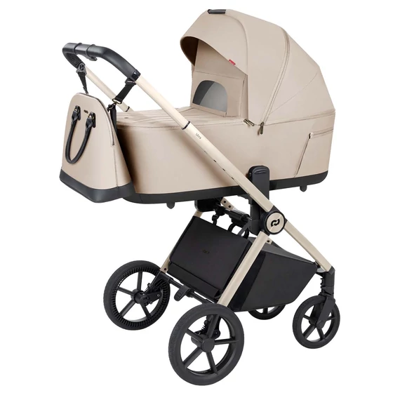 Mózessel összecsukható 2 in 1 babakocsi Carrello Ultra F Polar Beige