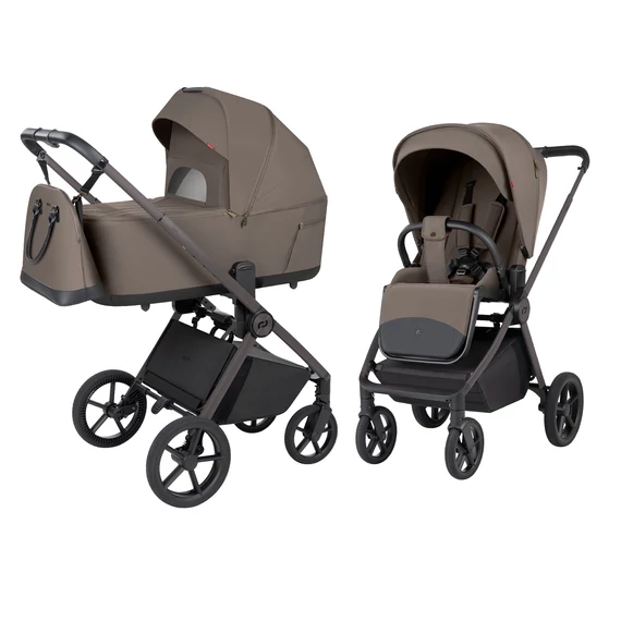 Mózessel összecsukható 2 in 1 babakocsi Carrello Ultra F Sugar Beige