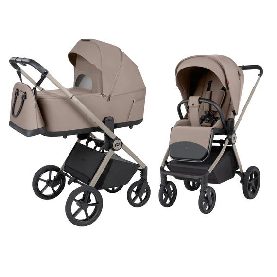 Mózessel összecsukható 2 in 1 babakocsi Carrello Ultra F Vintage Beige